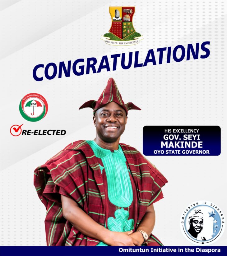 OID CONGRATULATES MAKINDE ON RE-ELECTION VICTORY, COMMENDS CITIZENS